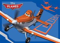 Disney Børnetæppe Planes flyvemaskiner - Dusty flyver i 95x133 cm